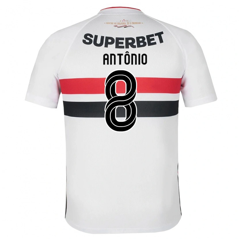Danxen Mulher Camisola Marcos Antônio #8 Branco Vermelho Preto Principal 2026/27 Camisa