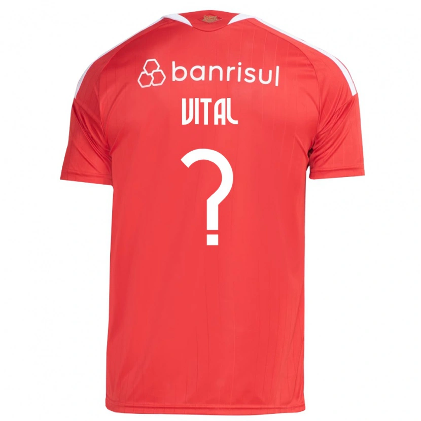 Danxen Mulher Camisola Lucas Vital #0 Vermelho Branco Principal 2026/27 Camisa