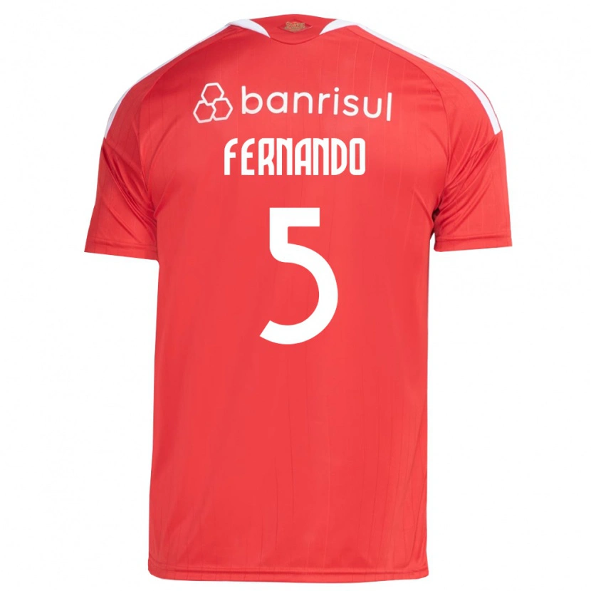 Danxen Mulher Camisola Fernando #5 Vermelho Branco Principal 2026/27 Camisa