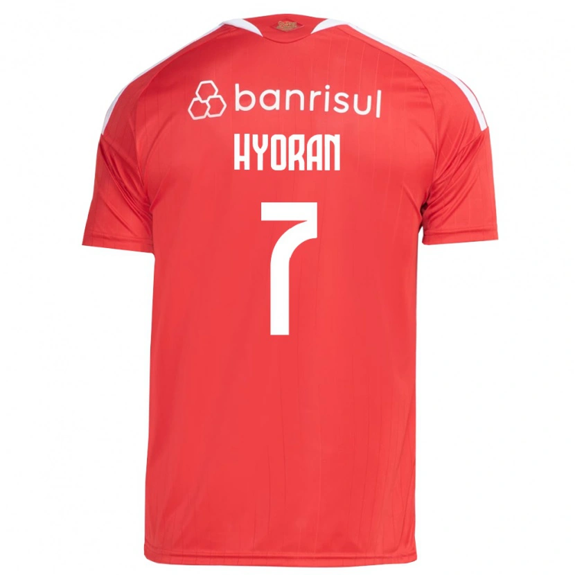 Danxen Mulher Camisola Hyoran #7 Vermelho Branco Principal 2026/27 Camisa