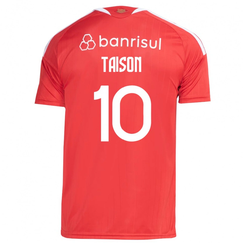 Danxen Mulher Camisola Taison #10 Vermelho Branco Principal 2026/27 Camisa