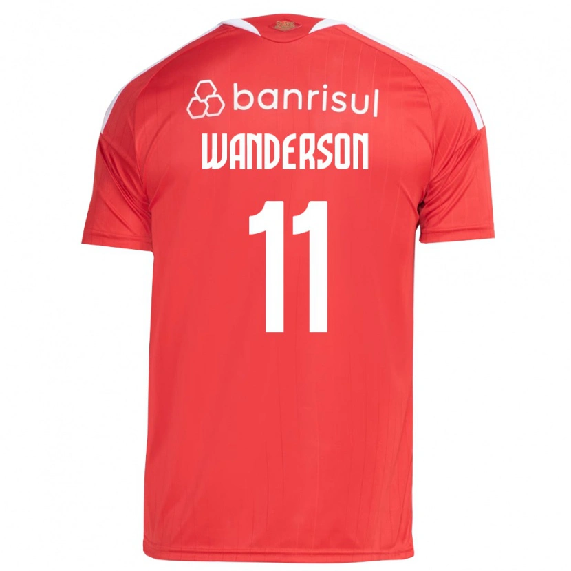 Danxen Mulher Camisola Wanderson #11 Vermelho Branco Principal 2026/27 Camisa
