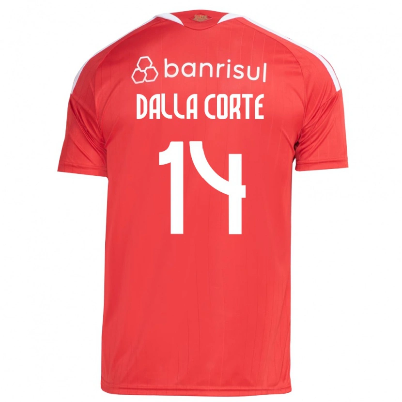 Danxen Mulher Camisola João Dalla Corte #14 Vermelho Branco Principal 2026/27 Camisa