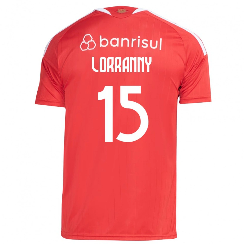 Danxen Mulher Camisola Lorranny #15 Vermelho Branco Principal 2026/27 Camisa