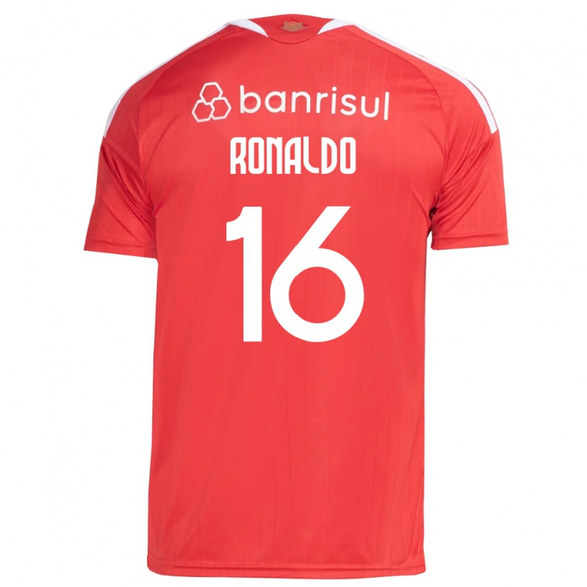 Danxen Mulher Camisola Ronaldo Da Silva Souza #16 Vermelho Branco Principal 2026/27 Camisa