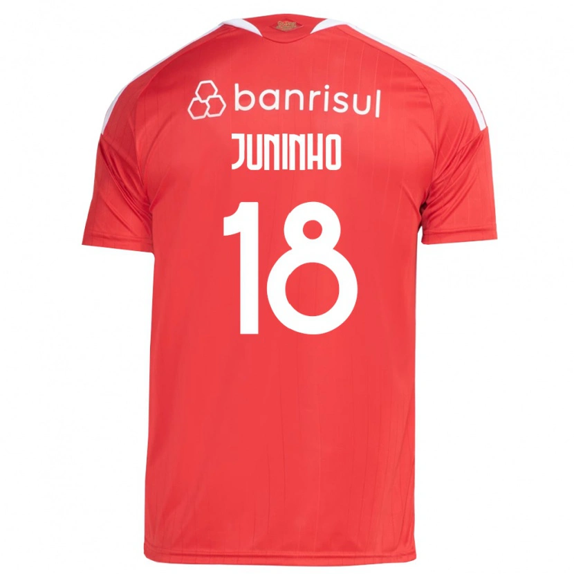 Danxen Mulher Camisola Juninho #18 Vermelho Branco Principal 2026/27 Camisa
