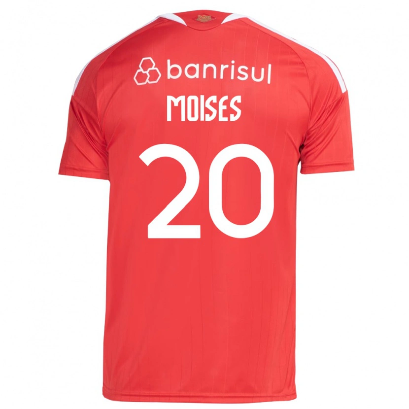 Danxen Mulher Camisola Moises #20 Vermelho Branco Principal 2026/27 Camisa