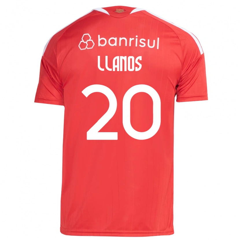 Danxen Mulher Camisola Pati Llanos #20 Vermelho Branco Principal 2026/27 Camisa