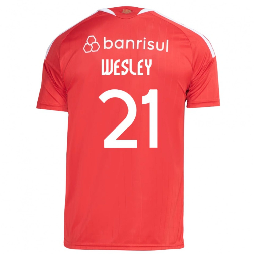Danxen Mulher Camisola Wesley #21 Vermelho Branco Principal 2026/27 Camisa