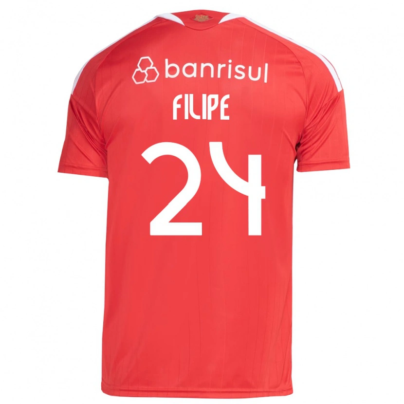 Danxen Mulher Camisola Filipe Sírio #24 Vermelho Branco Principal 2026/27 Camisa