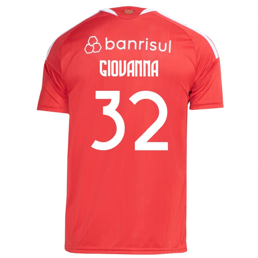 Danxen Mulher Camisola Giulia Giovanna #32 Vermelho Branco Principal 2026/27 Camisa