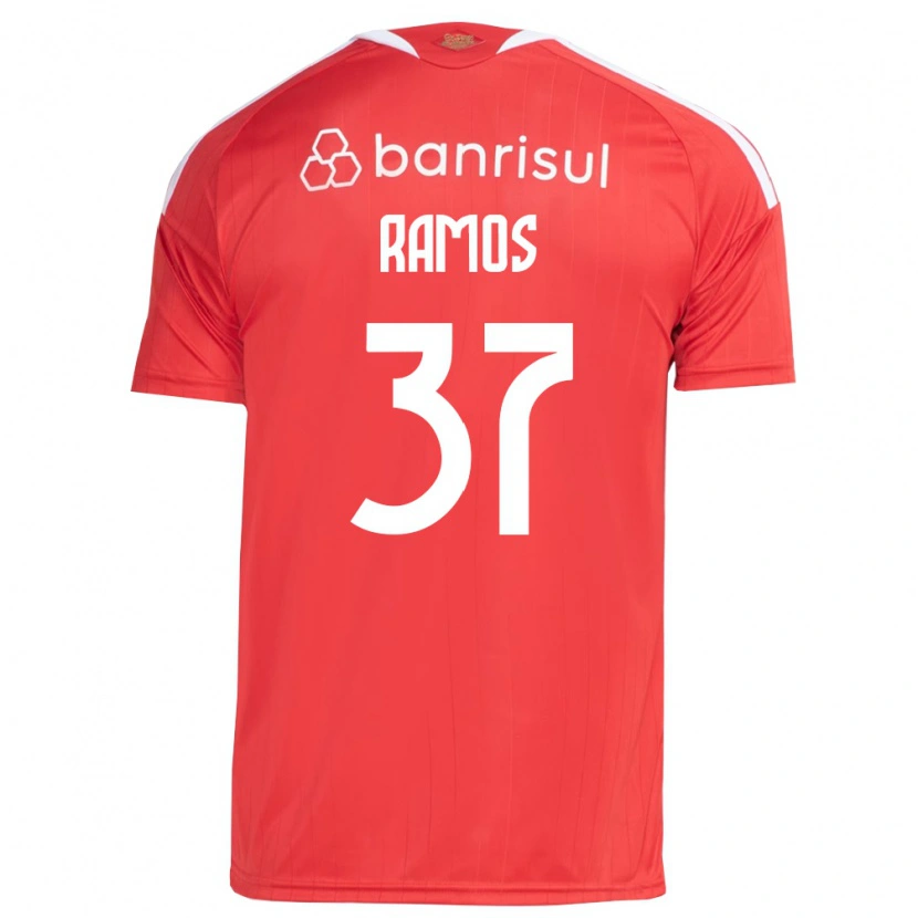 Danxen Mulher Camisola Lucas Ramos #37 Vermelho Branco Principal 2026/27 Camisa
