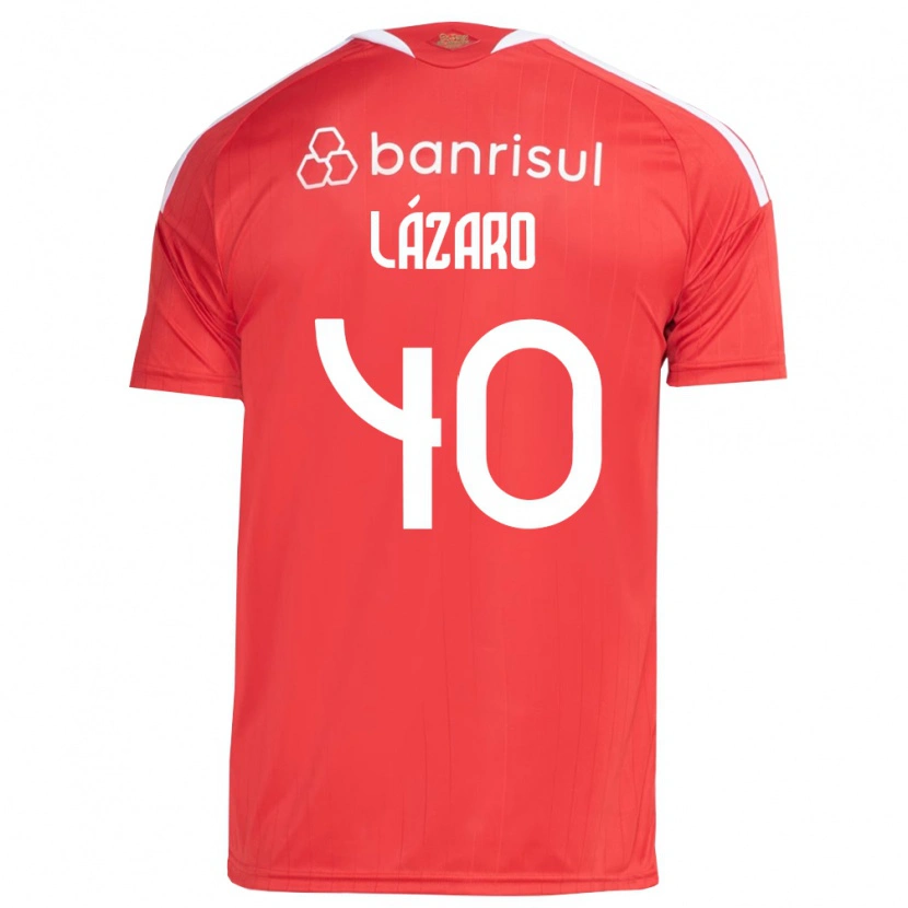 Danxen Mulher Camisola Lázaro Gonçalves Do Nascimento Junior #40 Vermelho Branco Principal 2026/27 Camisa