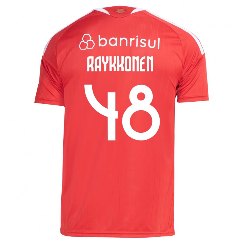 Danxen Mulher Camisola Raykkonen Pereira Soares #48 Vermelho Branco Principal 2026/27 Camisa