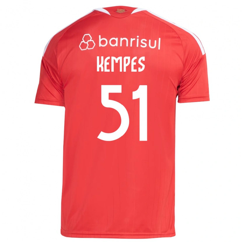 Danxen Mulher Camisola João Gabriel Kempes Gonçalves #51 Vermelho Branco Principal 2026/27 Camisa