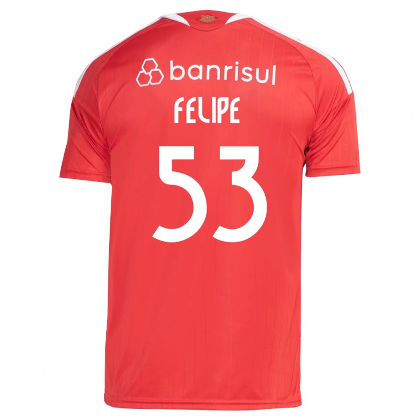 Danxen Mulher Camisola Luiz Felipe #53 Vermelho Branco Principal 2026/27 Camisa