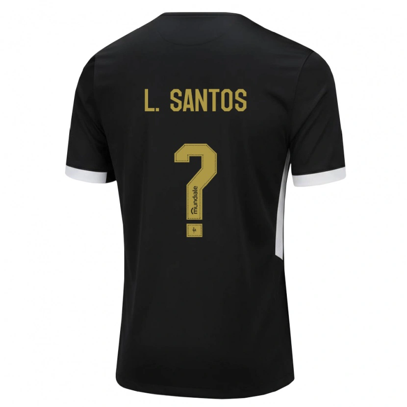 Danxen Mulher Camisola Leo Santos #0 Preto Branco Amarelo Principal 2026/27 Camisa