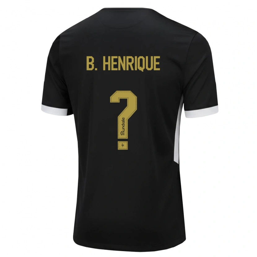 Danxen Mulher Camisola Bruno Henrique #0 Preto Branco Amarelo Principal 2026/27 Camisa