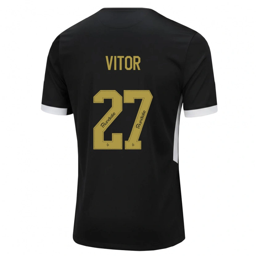 Danxen Mulher Camisola Paulo Vitor #27 Preto Branco Amarelo Principal 2026/27 Camisa