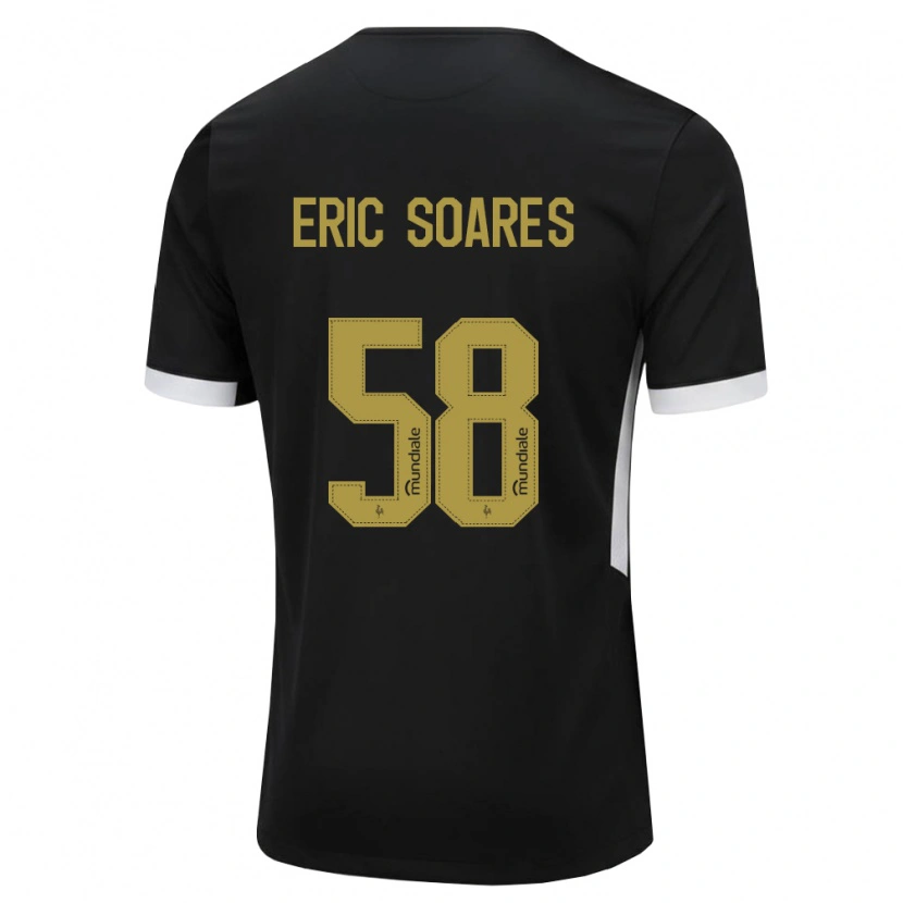 Danxen Mulher Camisola Eric Soares #58 Preto Branco Amarelo Principal 2026/27 Camisa