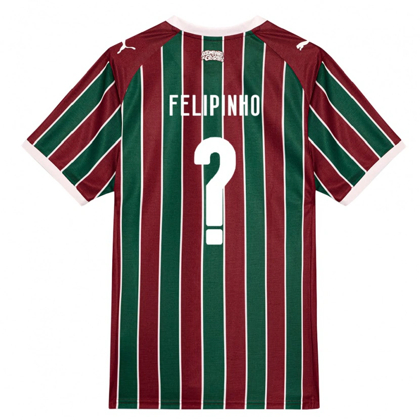Danxen Mulher Camisola Felipinho #0 Verde Borgonha Branco Principal 2026/27 Camisa