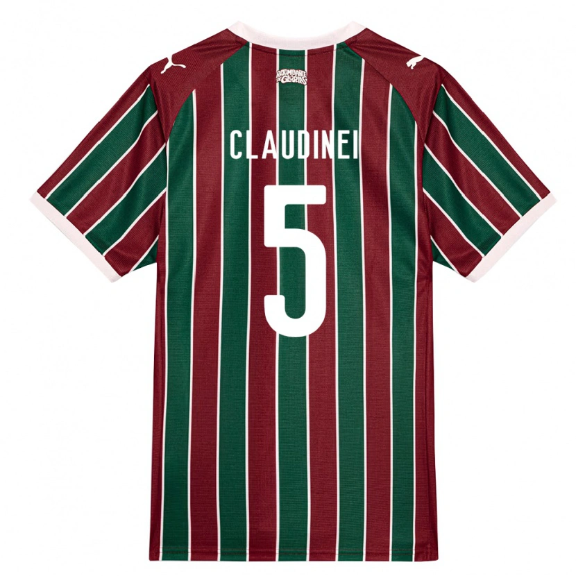 Danxen Mulher Camisola Claudinei Junio De Souza #5 Verde Borgonha Branco Principal 2026/27 Camisa
