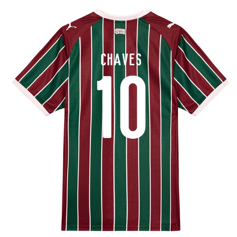 Danxen Mulher Camisola Carol Chaves #10 Verde Borgonha Branco Principal 2026/27 Camisa