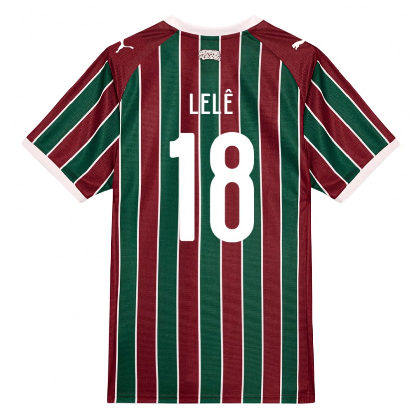 Danxen Mulher Camisola Lelê #18 Verde Borgonha Branco Principal 2026/27 Camisa