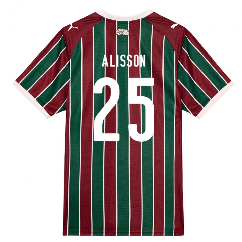 Danxen Mulher Camisola Alisson Euler De Freitas Castro #25 Verde Borgonha Branco Principal 2026/27 Camisa