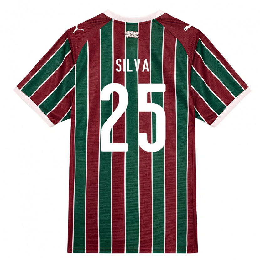 Danxen Mulher Camisola Julia Silva #25 Verde Borgonha Branco Principal 2026/27 Camisa