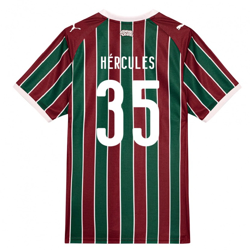 Danxen Mulher Camisola Hércules Pereira Do Nascimento #35 Verde Borgonha Branco Principal 2026/27 Camisa