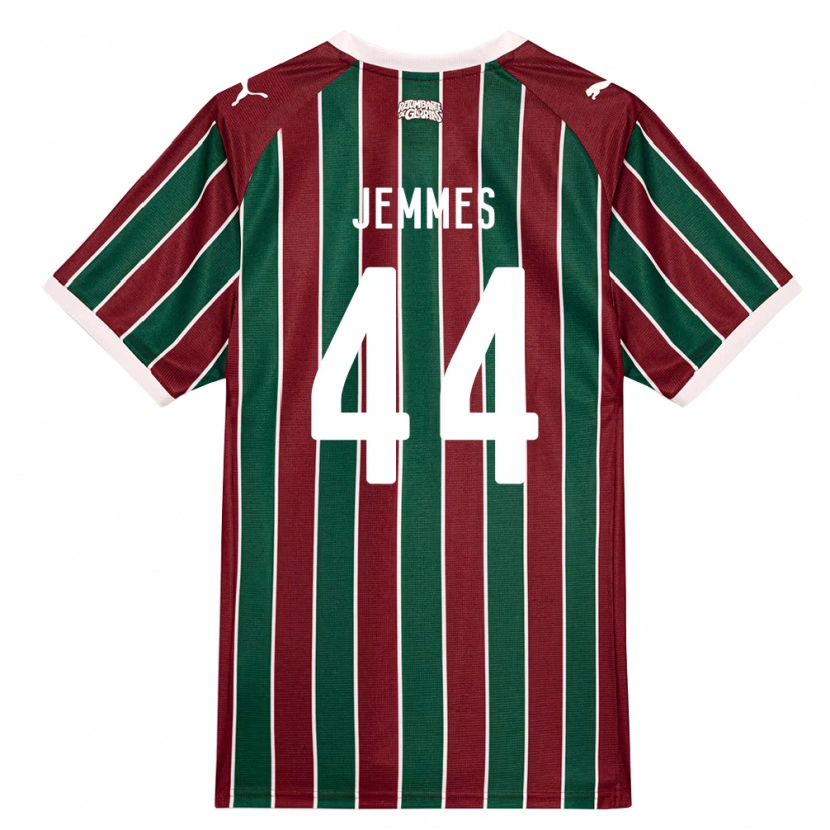 Danxen Mulher Camisola Jemmes Bruno Ribeiro Da Silva #44 Verde Borgonha Branco Principal 2026/27 Camisa