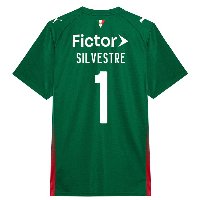 Danxen Mulher Camisola Vinicius Silvestre #1 Verde Vermelho Branco Principal 2026/27 Camisa