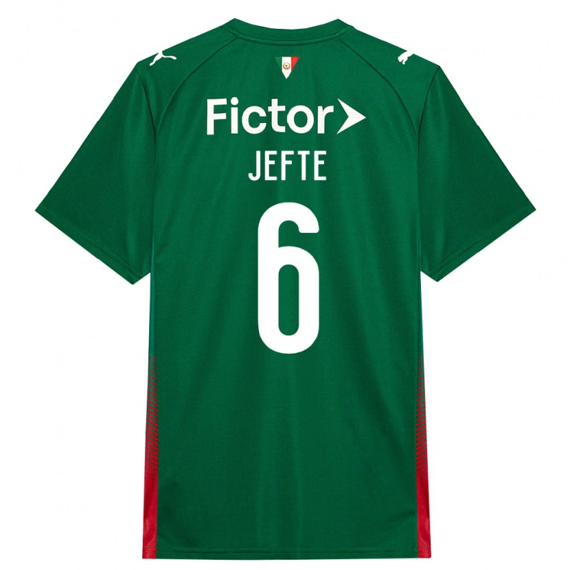 Danxen Mulher Camisola Jefté Vital Da Silva Dias #6 Verde Vermelho Branco Principal 2026/27 Camisa