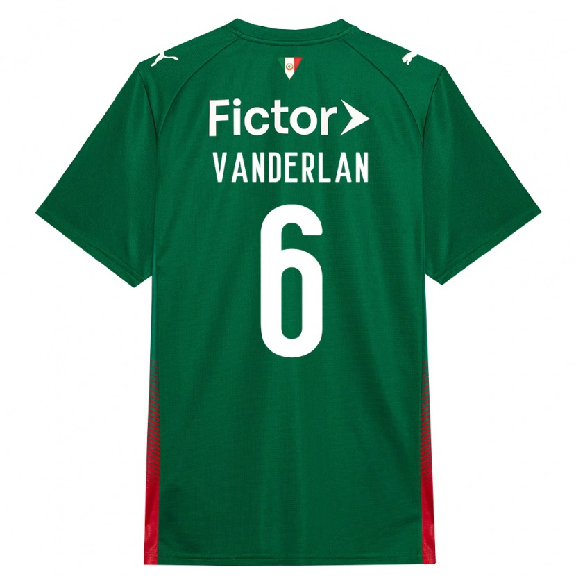 Danxen Mulher Camisola Vanderlan #6 Verde Vermelho Branco Principal 2026/27 Camisa