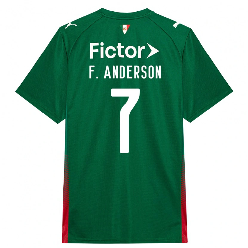 Danxen Mulher Camisola Felipe Anderson #7 Verde Vermelho Branco Principal 2026/27 Camisa