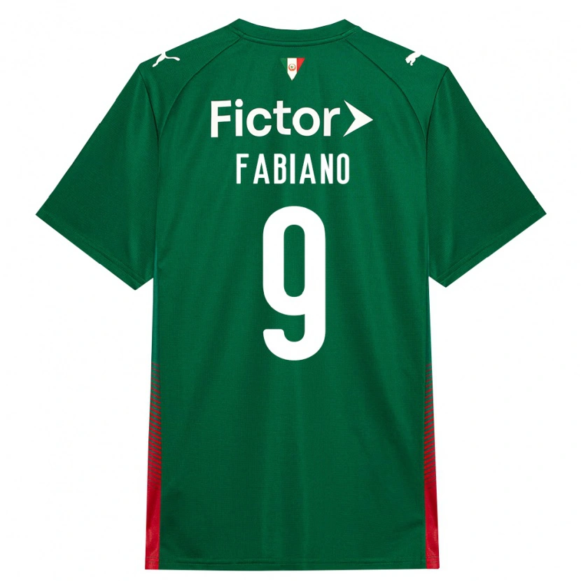 Danxen Mulher Camisola Fabiano Rodrigues Pereira #9 Verde Vermelho Branco Principal 2026/27 Camisa