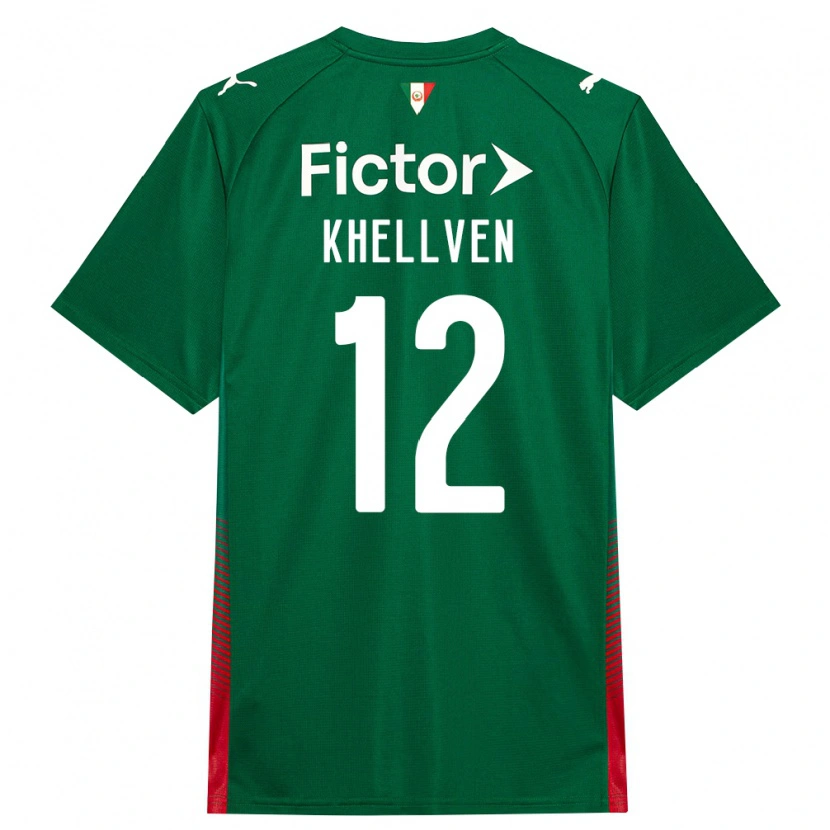 Danxen Mulher Camisola Khellven Douglas Silva Oliveira #12 Verde Vermelho Branco Principal 2026/27 Camisa