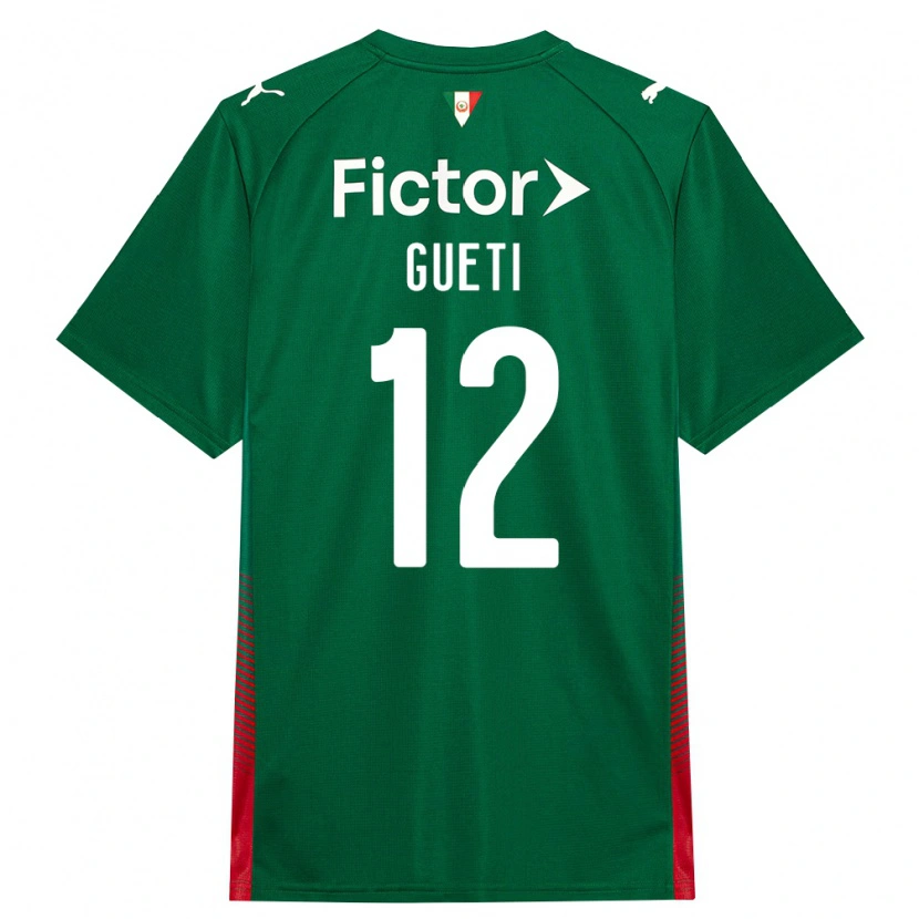 Danxen Mulher Camisola Rodrigo Gueti #12 Verde Vermelho Branco Principal 2026/27 Camisa