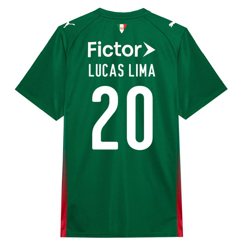 Danxen Mulher Camisola Lucas Lima #20 Verde Vermelho Branco Principal 2026/27 Camisa