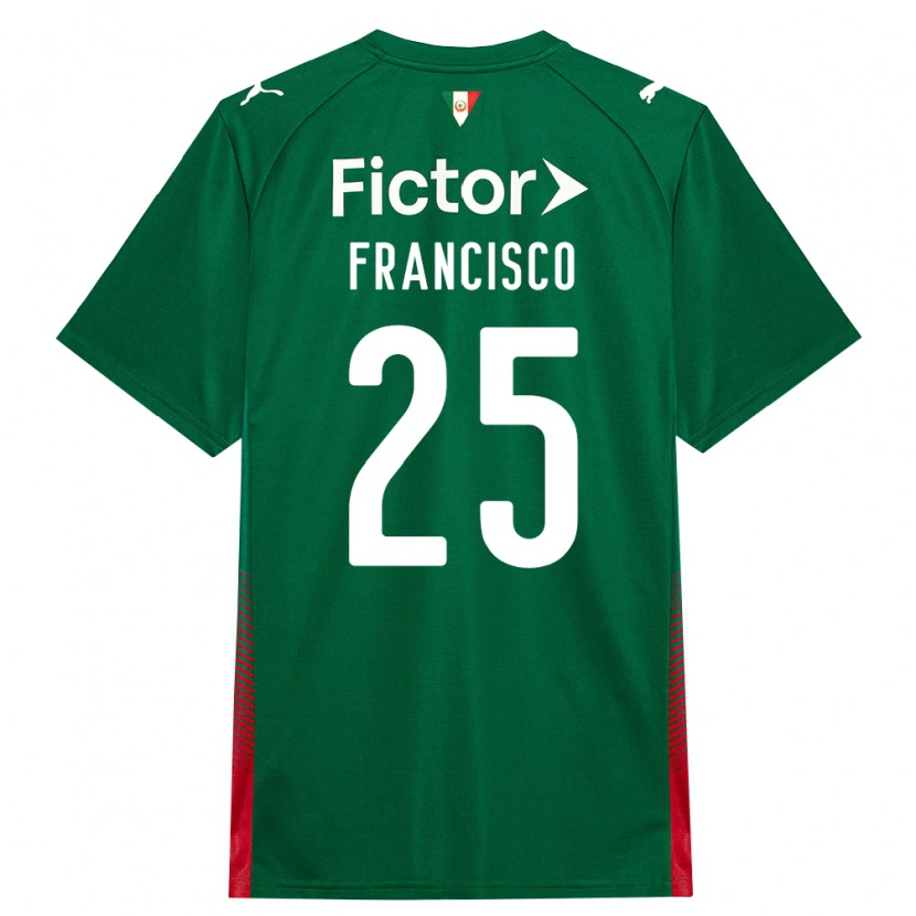 Danxen Mulher Camisola Juan Francisco #25 Verde Vermelho Branco Principal 2026/27 Camisa