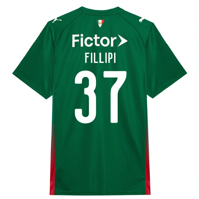 Danxen Mulher Camisola Riquelme Fillipi #37 Verde Vermelho Branco Principal 2026/27 Camisa