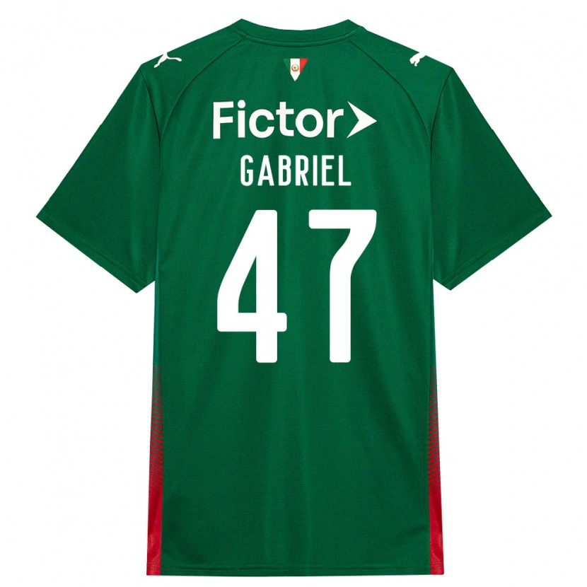 Danxen Mulher Camisola Victor Gabriel #47 Verde Vermelho Branco Principal 2026/27 Camisa