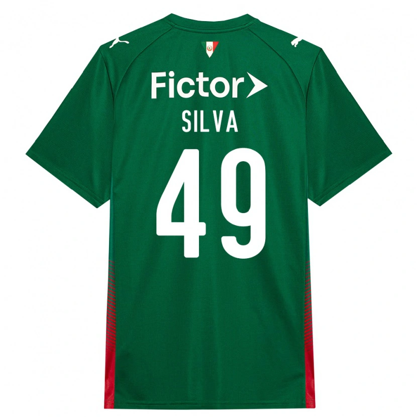 Danxen Mulher Camisola Gabriel Silva #49 Verde Vermelho Branco Principal 2026/27 Camisa