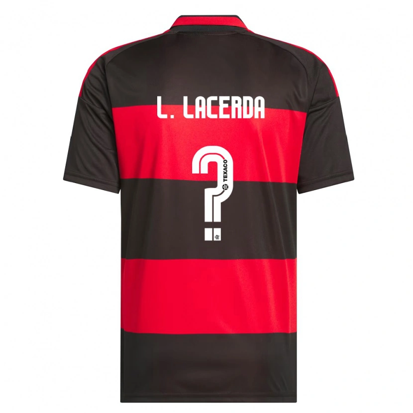 Danxen Mulher Camisola Iago Lacerda #0 Vermelho Preto Branco Principal 2026/27 Camisa