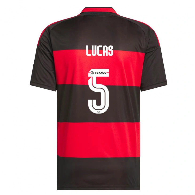 Danxen Mulher Camisola Rayan Lucas #5 Vermelho Preto Branco Principal 2026/27 Camisa