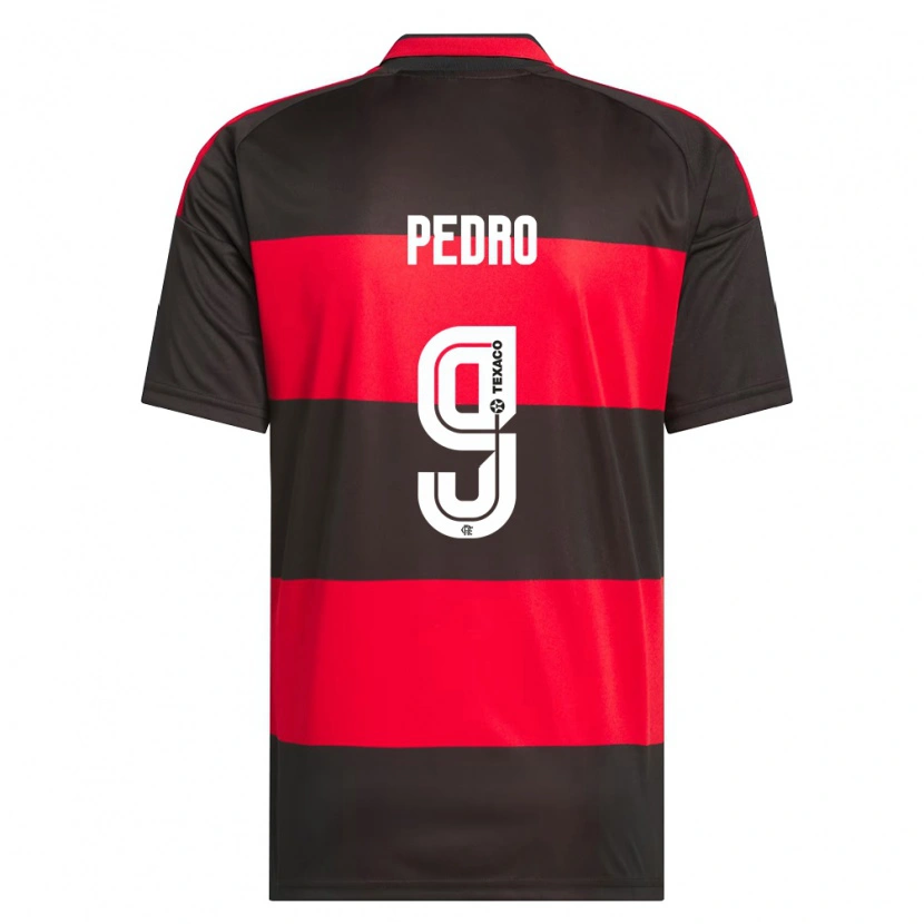 Danxen Mulher Camisola Pedro Guilherme Abreu Dos Santos #9 Vermelho Preto Branco Principal 2026/27 Camisa