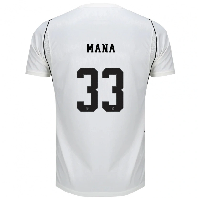 Danxen Mulher Camisola Léo Mana #33 Branco Preto Vermelho Principal 2026/27 Camisa