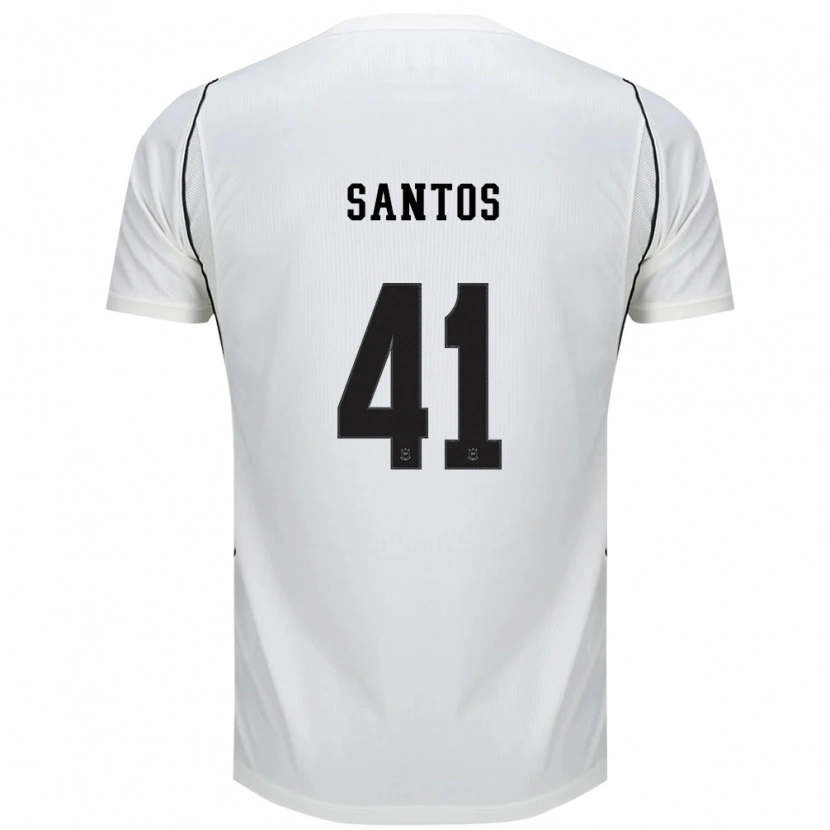 Danxen Mulher Camisola Renato Santos #41 Branco Preto Vermelho Principal 2026/27 Camisa