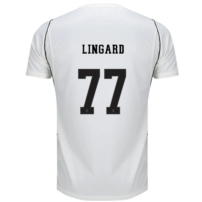 Danxen Mulher Camisola Jesse Lingard #77 Branco Preto Vermelho Principal 2026/27 Camisa